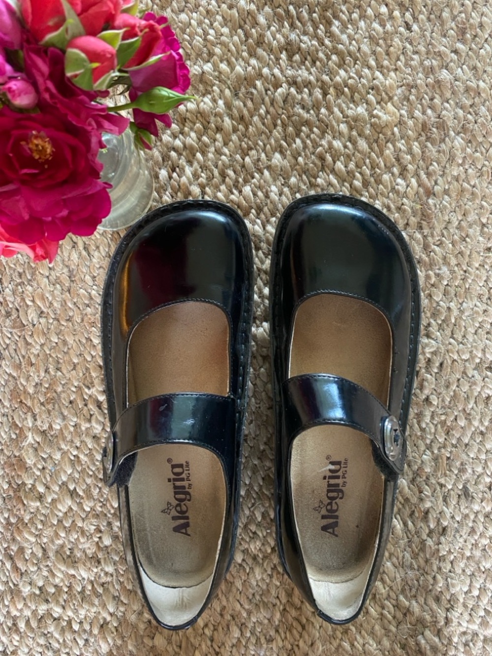 Alegria Black Patent Mary Janes